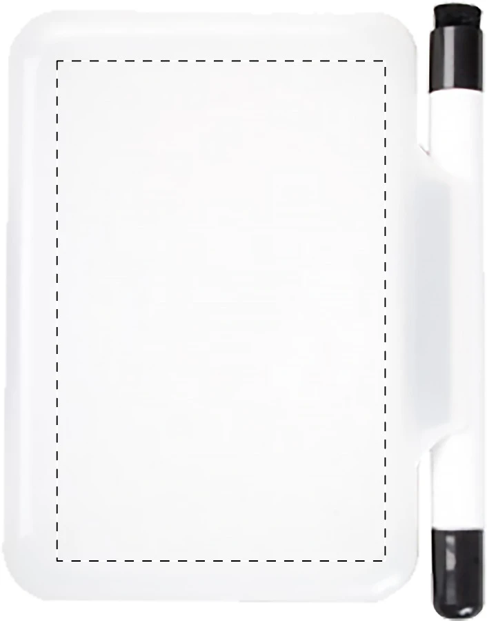 Flashy nástěnka – white – tlačová plocha – Predná strana