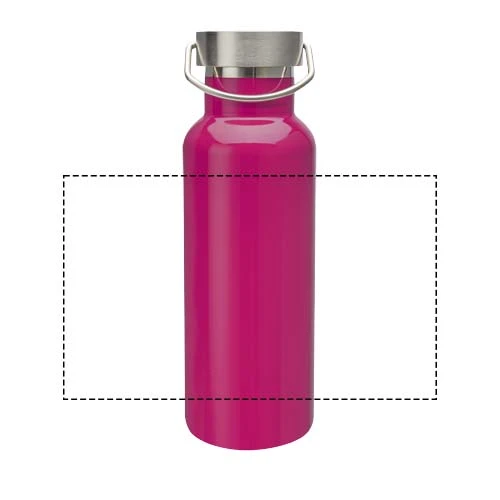 Fľaša na vodu 500 ml Thor – ružová – tlačová plocha – Po obvode
