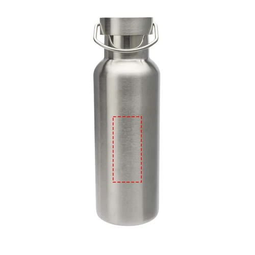Fľaša na vodu 500 ml Thor – stříbrná – tlačová plocha – Predná strana