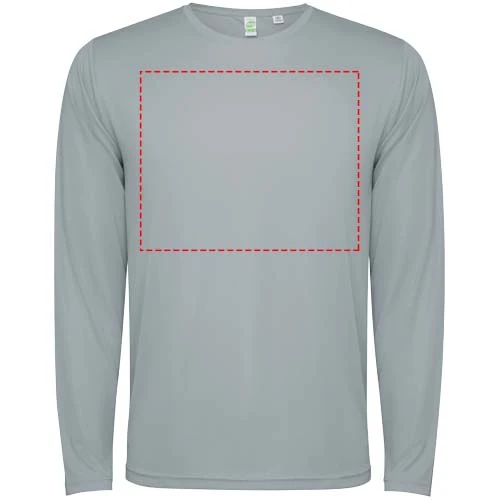 Pánske tričko s dlhým rukávom Extreme - Roly – šedá – tlačová plocha – Celá predná strana