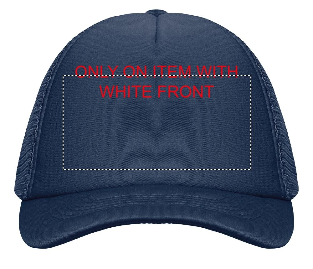 Trucker's čiapka BUBBLE – francouzská námořnická modř – tlačová plocha – FRONT TS