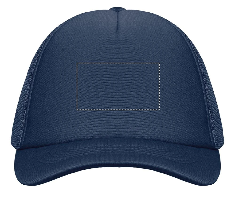 Trucker's čiapka BUBBLE – francouzská námořnická modř – tlačová plocha – FRONT S