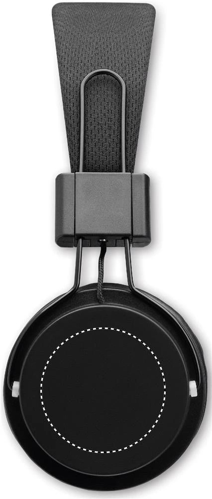 Bezdrôtové skladacie slúchadlá A TONE – černá – tlačová plocha – LEFT EAR