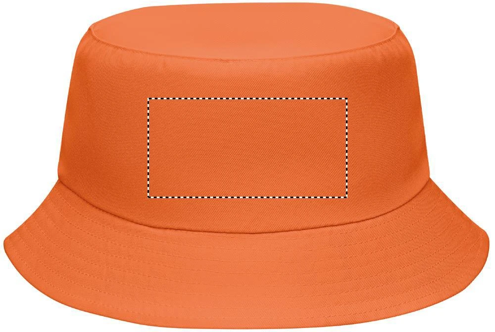 Klobúk EMMER – oranžová – tlačová plocha – TRANSFER BACK