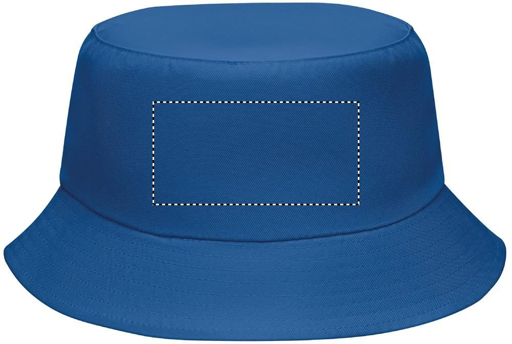 Klobúk EMMER – královská modř – tlačová plocha – TRANSFER BACK