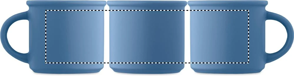 Matný keramický hrnček 300 ml CUPAGE – modrá – tlačová plocha – MUG TC