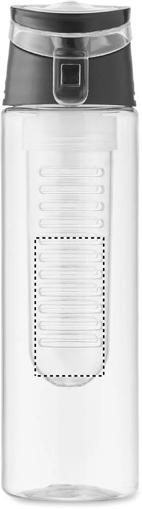 Fľaša 500 ml SPORTTLE – černá – tlačová plocha – Predná strana