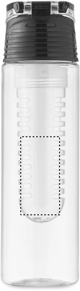 Fľaša 500 ml SPORTTLE – černá – tlačová plocha – Zadná strana