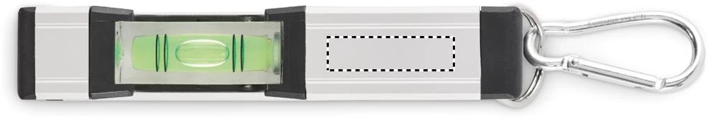 Mini magnetická hliníková vodováha MAGNEL – stříbrná – tlačová plocha – Bok 3