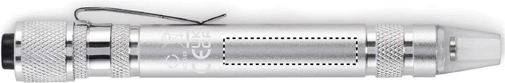 Multifunkčné pero TUBULAR – stříbrná – tlačová plocha – Bok 2