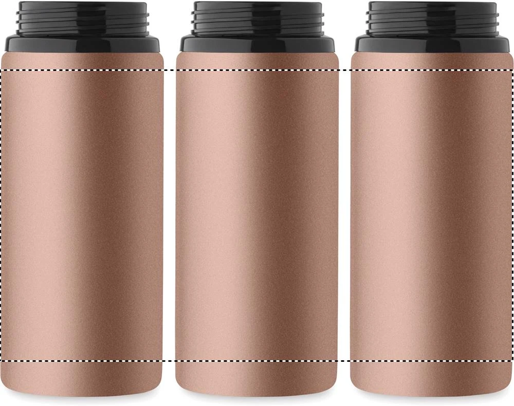 Jednostenná fľaša 500ml SPOT – měděná – tlačová plocha – Dookola 360°