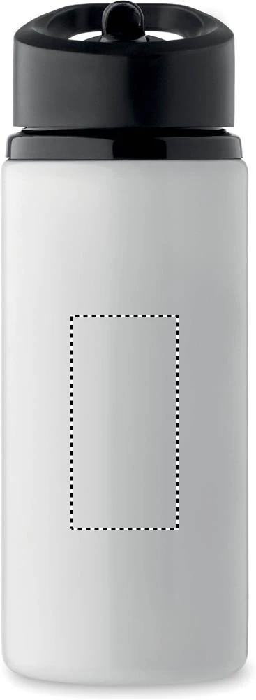 Jednostenná fľaša 500ml SPOT – bílá – tlačová plocha – Predná strana