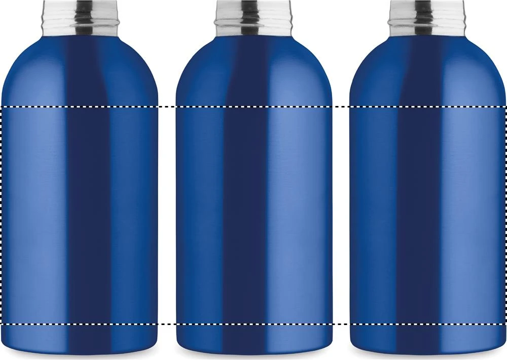 Jednostenná fľaša 500ml ATHENA MID – modrá – tlačová plocha – Dookola 360°
