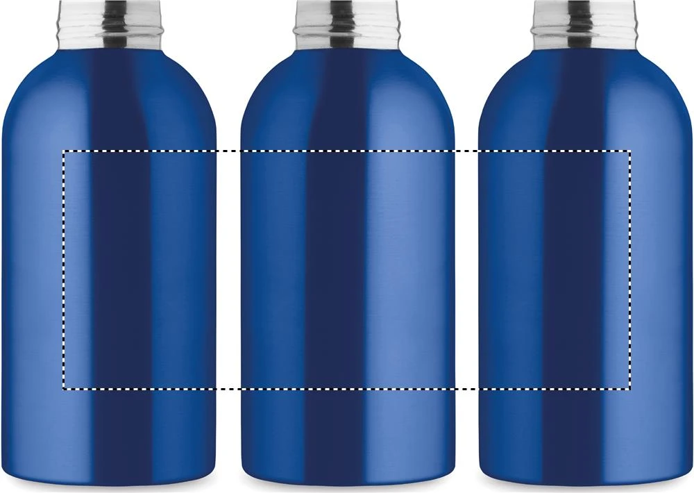 Jednostenná fľaša 500ml ATHENA MID – modrá – tlačová plocha – Dookola (rotačná sieťotlač)