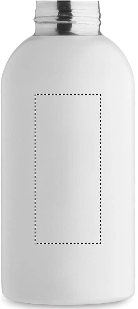 Jednostenná fľaša 500ml ATHENA MID – bílá – tlačová plocha – Predná strana