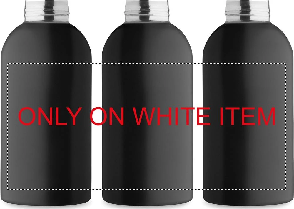 Jednostenná fľaša 500ml ATHENA MID – černá – tlačová plocha – Sublimácia