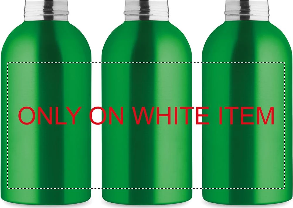 Jednostenná fľaša 500ml ATHENA MID – zelená – tlačová plocha – Sublimácia