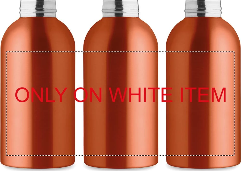Jednostenná fľaša 500ml ATHENA MID – oranžová – tlačová plocha – Sublimácia