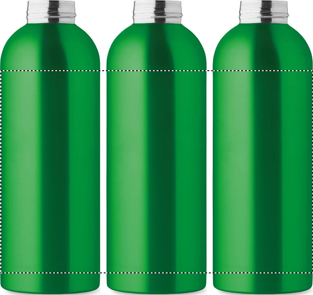 Jednostenná fľaša 750ml ATHENA PLUS – zelená – tlačová plocha – Dookola 360°