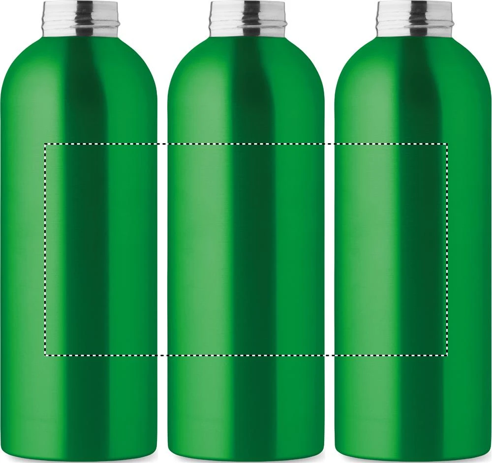 Jednostenná fľaša 750ml ATHENA PLUS – zelená – tlačová plocha – Dookola (rotačná sieťotlač)