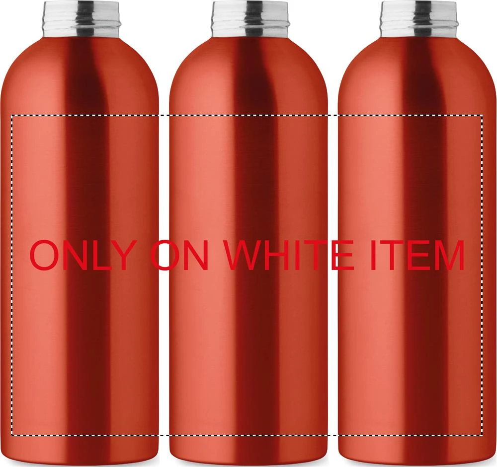 Jednostenná fľaša 750ml ATHENA PLUS – červená – tlačová plocha – Sublimácia