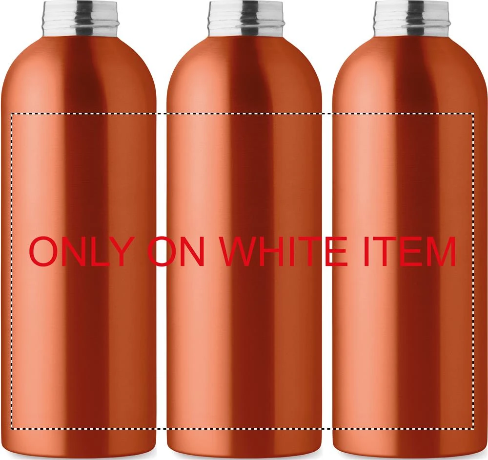 Jednostenná fľaša 750ml ATHENA PLUS – oranžová – tlačová plocha – Sublimácia