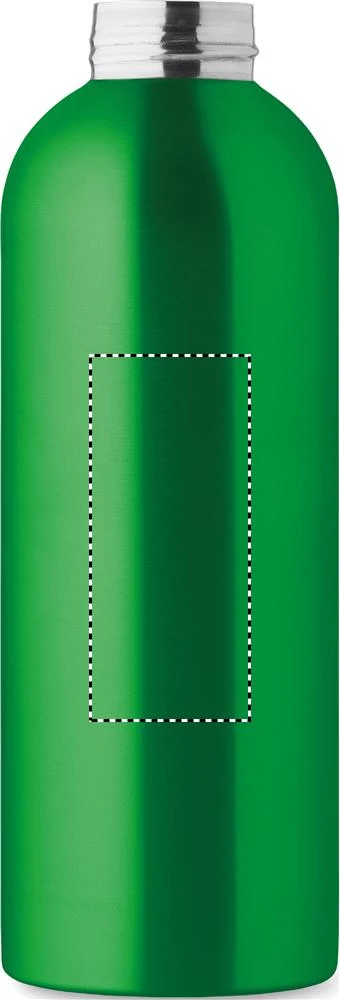Jednostenná fľaša 750ml ATHENA PLUS – zelená – tlačová plocha – Predná strana