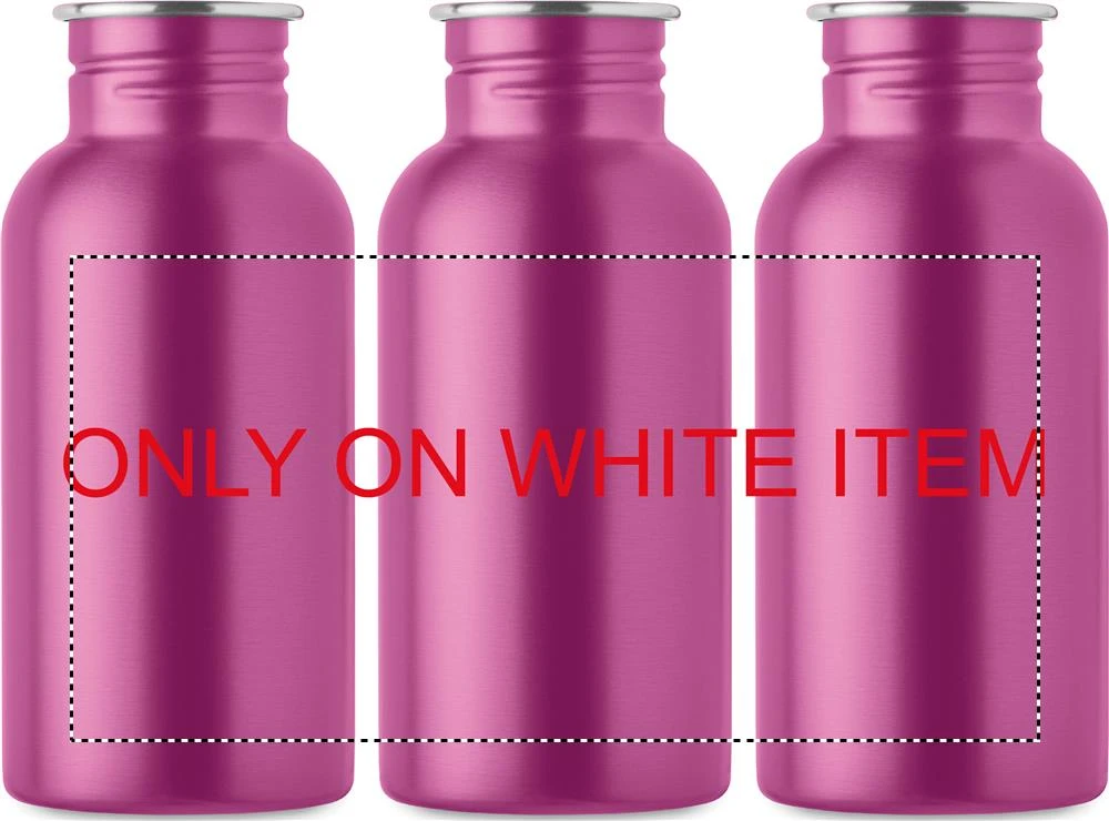 Jednostenná fľaša 500ml FLORENCE SING – fuchsiová – tlačová plocha – Sublimácia