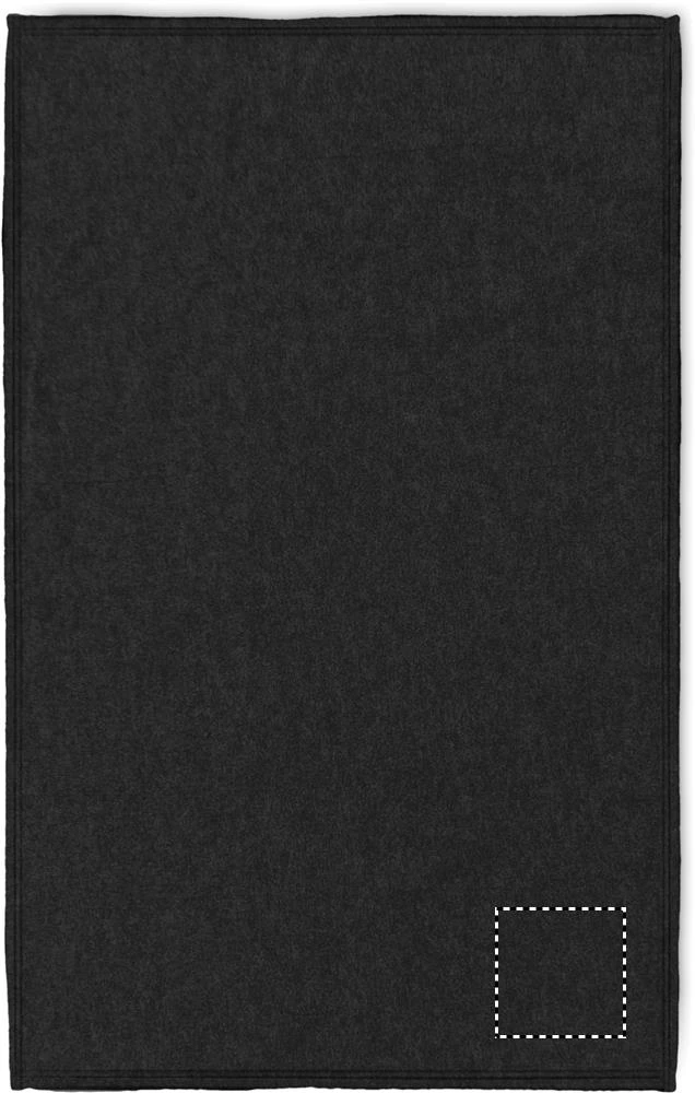 Cestovná deka 2v1 COZY – černá – tlačová plocha – BLANKET