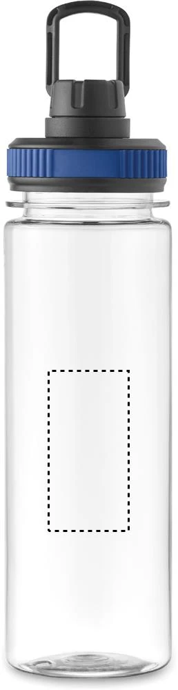 Fľaša 750ml TOTTLE – modrá – tlačová plocha – Predná strana