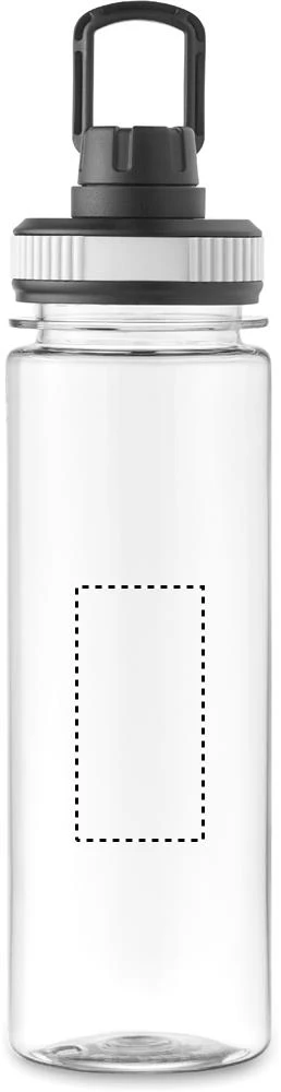 Fľaša 750ml TOTTLE – bílá – tlačová plocha – Predná strana