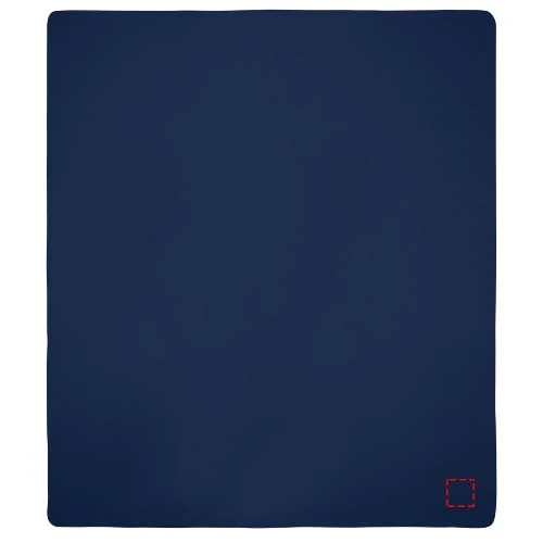 Fleecová deka veľkosti 220 x 250 cm Huggy – námornícka modrá – tlačová plocha – Deka