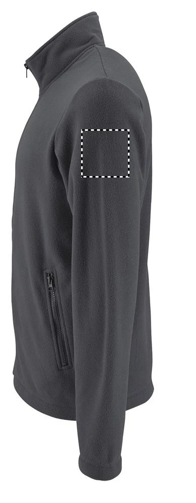 NORMAN PÁNSKA FL BUNDA 220g NORMAN MEN - Sol's – čierna – tlačová plocha – Ľavý rukáv