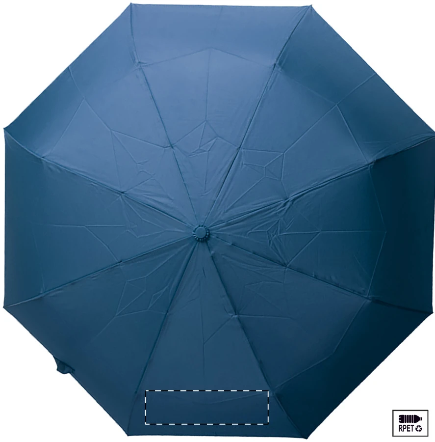 Folcomp RPET dáždnik – dark blue – tlačová plocha – Panel 2
