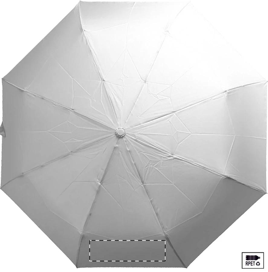 Folcomp RPET dáždnik – white – tlačová plocha – Panel 3