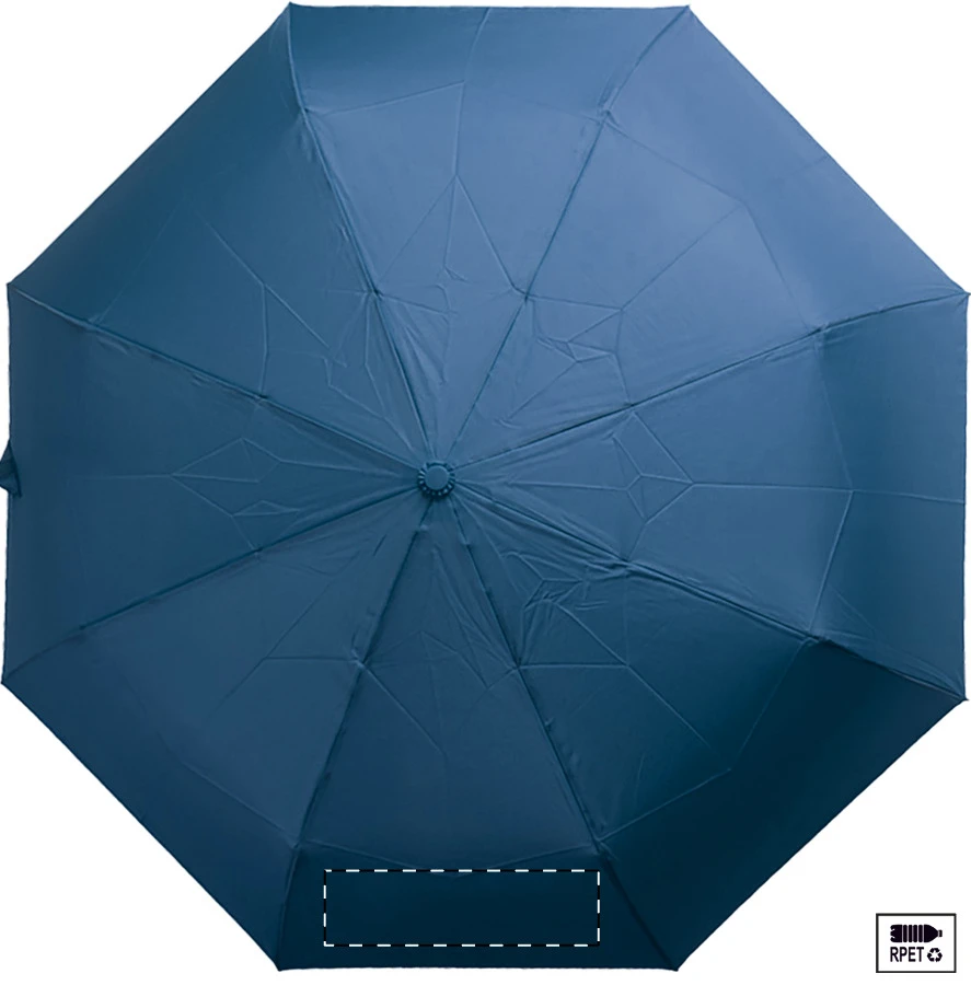 Folcomp RPET dáždnik – dark blue – tlačová plocha – Panel 3