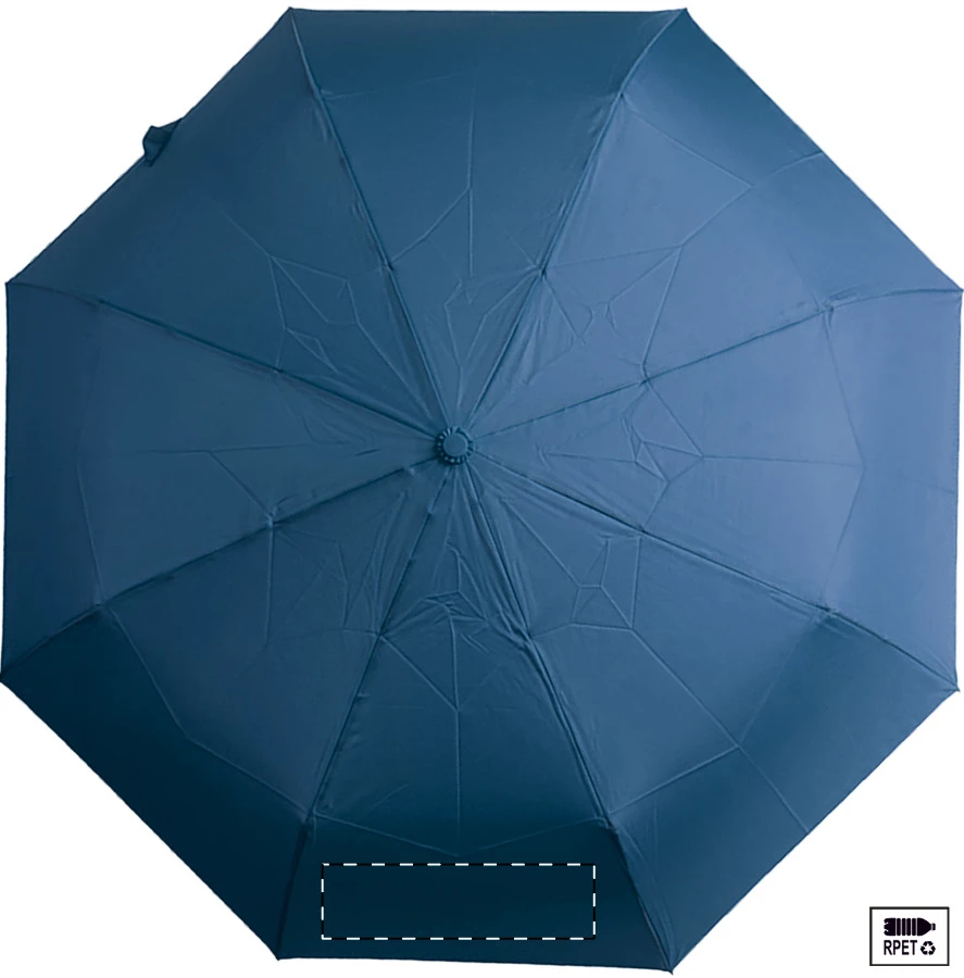 Folcomp RPET dáždnik – dark blue – tlačová plocha – Panel 4