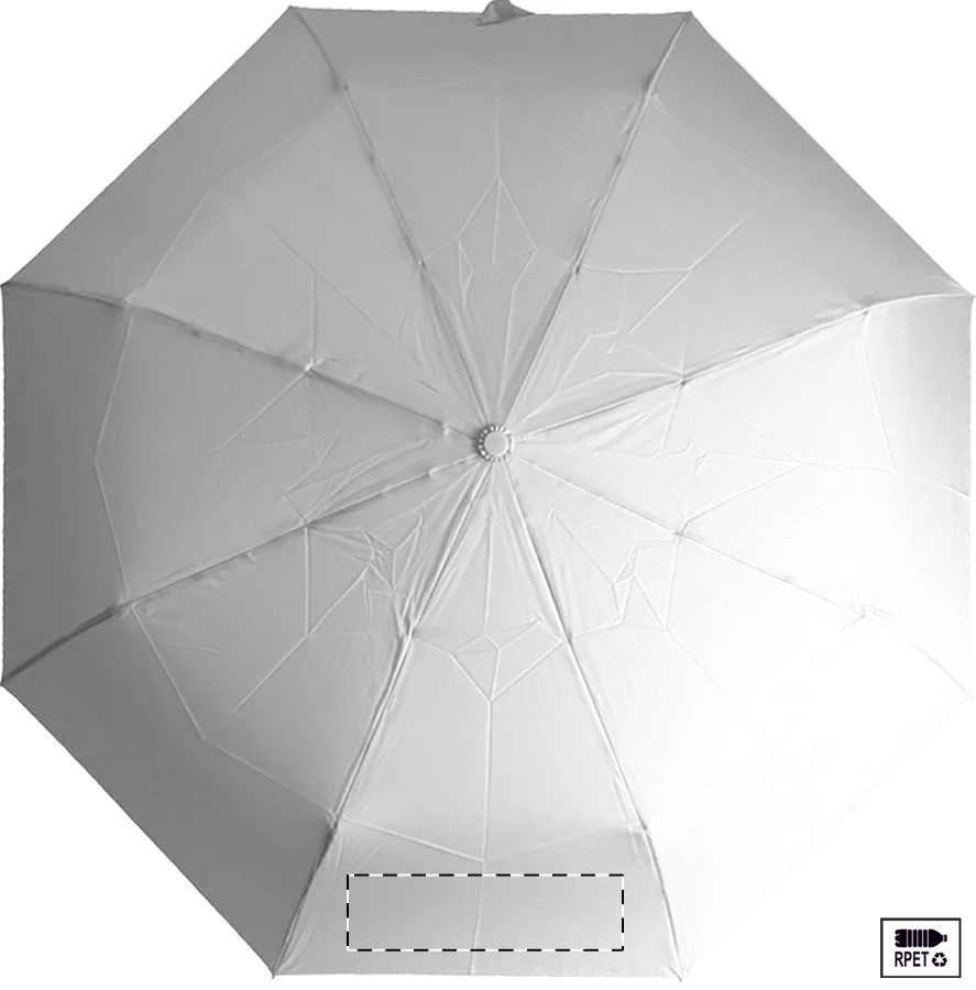Folcomp RPET dáždnik – white – tlačová plocha – Panel 5