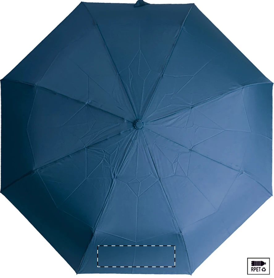 Folcomp RPET dáždnik – dark blue – tlačová plocha – Panel 5