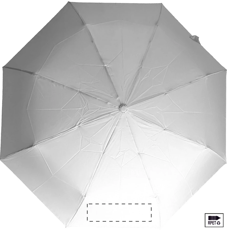 Folcomp RPET dáždnik – white – tlačová plocha – Panel 6