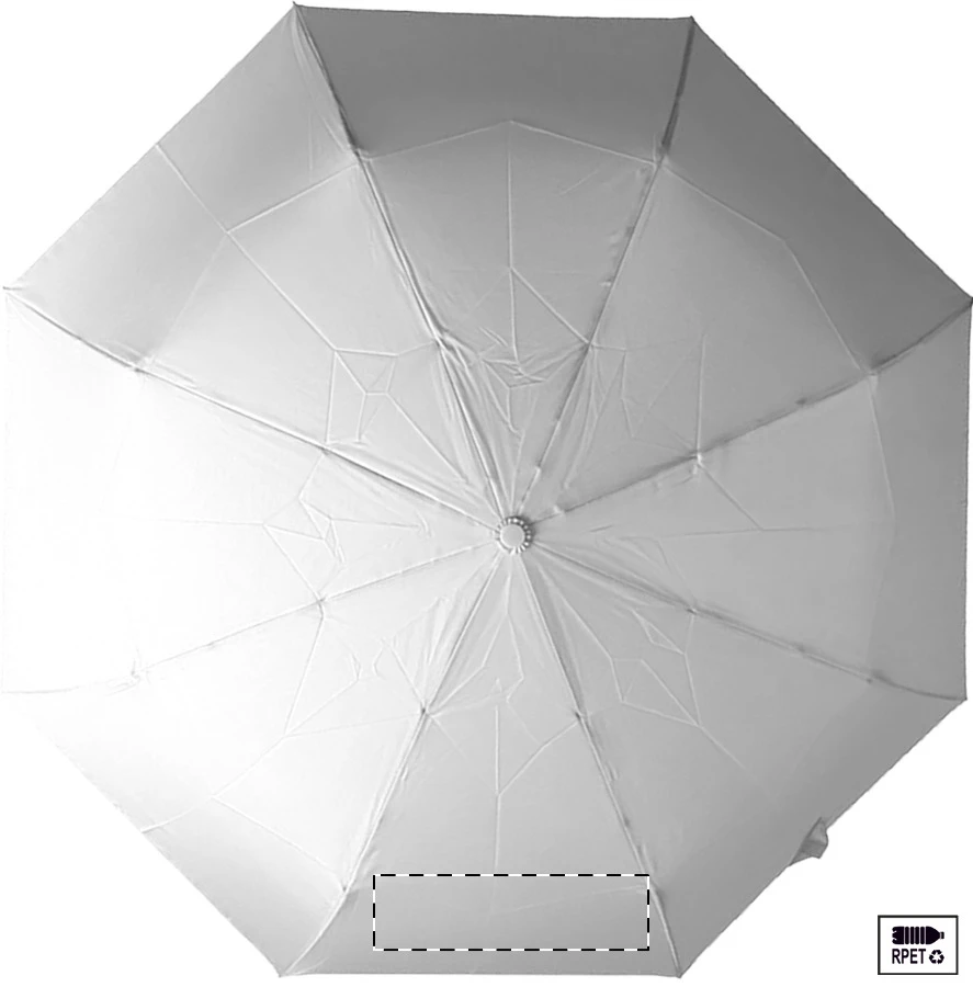 Folcomp RPET dáždnik – white – tlačová plocha – Panel 8