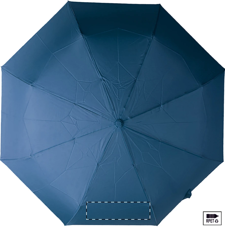 Folcomp RPET dáždnik – dark blue – tlačová plocha – Panel 8