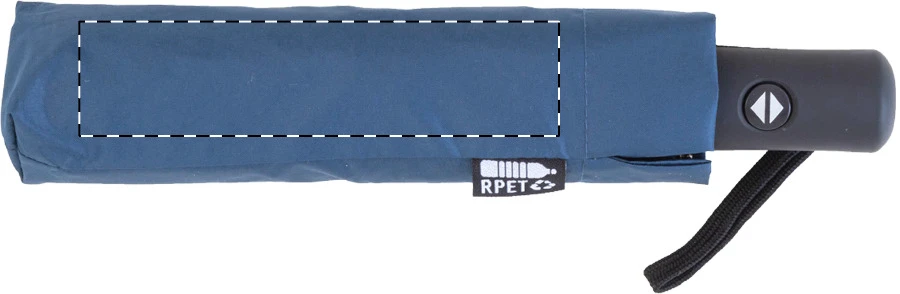 Folcomp RPET dáždnik – dark blue – tlačová plocha – Puzdro/Vrecko