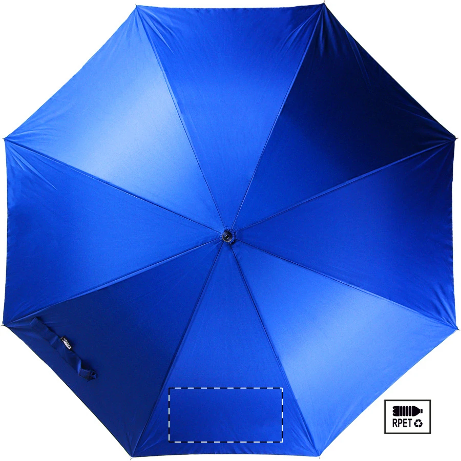 Cubratus RPET dáždnik – blue – tlačová plocha – Panel 2