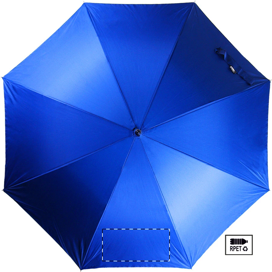 Cubratus RPET dáždnik – blue – tlačová plocha – Panel 6