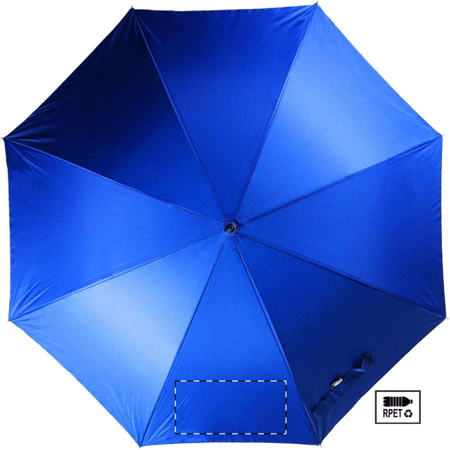 Cubratus RPET dáždnik – blue – tlačová plocha – Panel 8