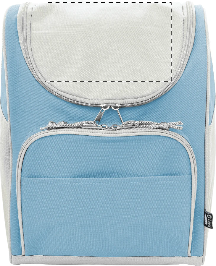 Inuit chladiaca taška RPET – light blue – tlačová plocha – Vrchná časť