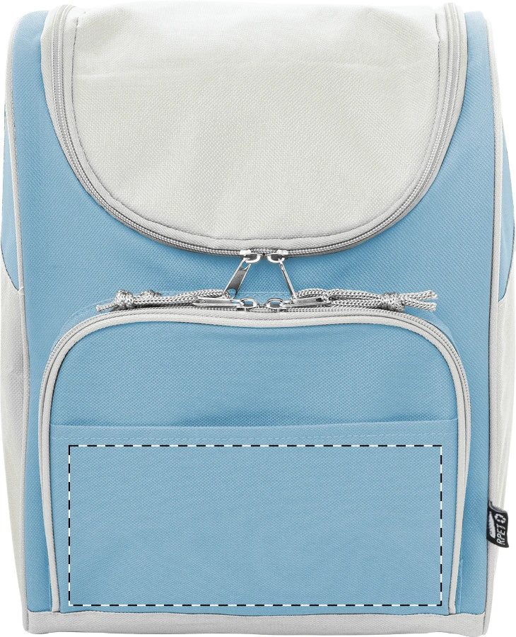 Inuit chladiaca taška RPET – light blue – tlačová plocha – Vrecko