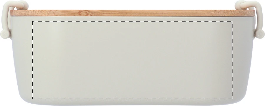 Fuboo box na jedlo – natural – tlačová plocha – Predná strana