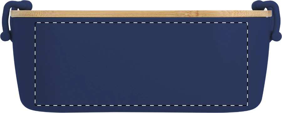 Fuboo box na jedlo – dark blue – tlačová plocha – Predná strana